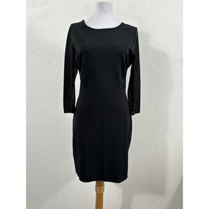 Romeo & Juliet Couture Dress Womens Medium Black Mesh Cutouts 3/4 Sleeve RJ29394